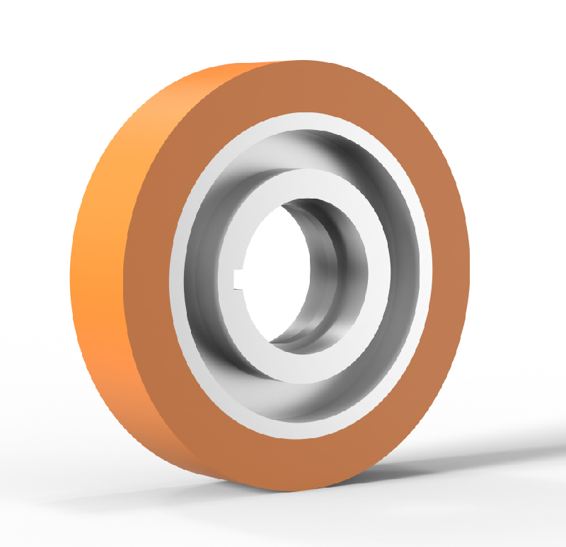 配有Eamflex材料胎面的聚氨酯驱动轮